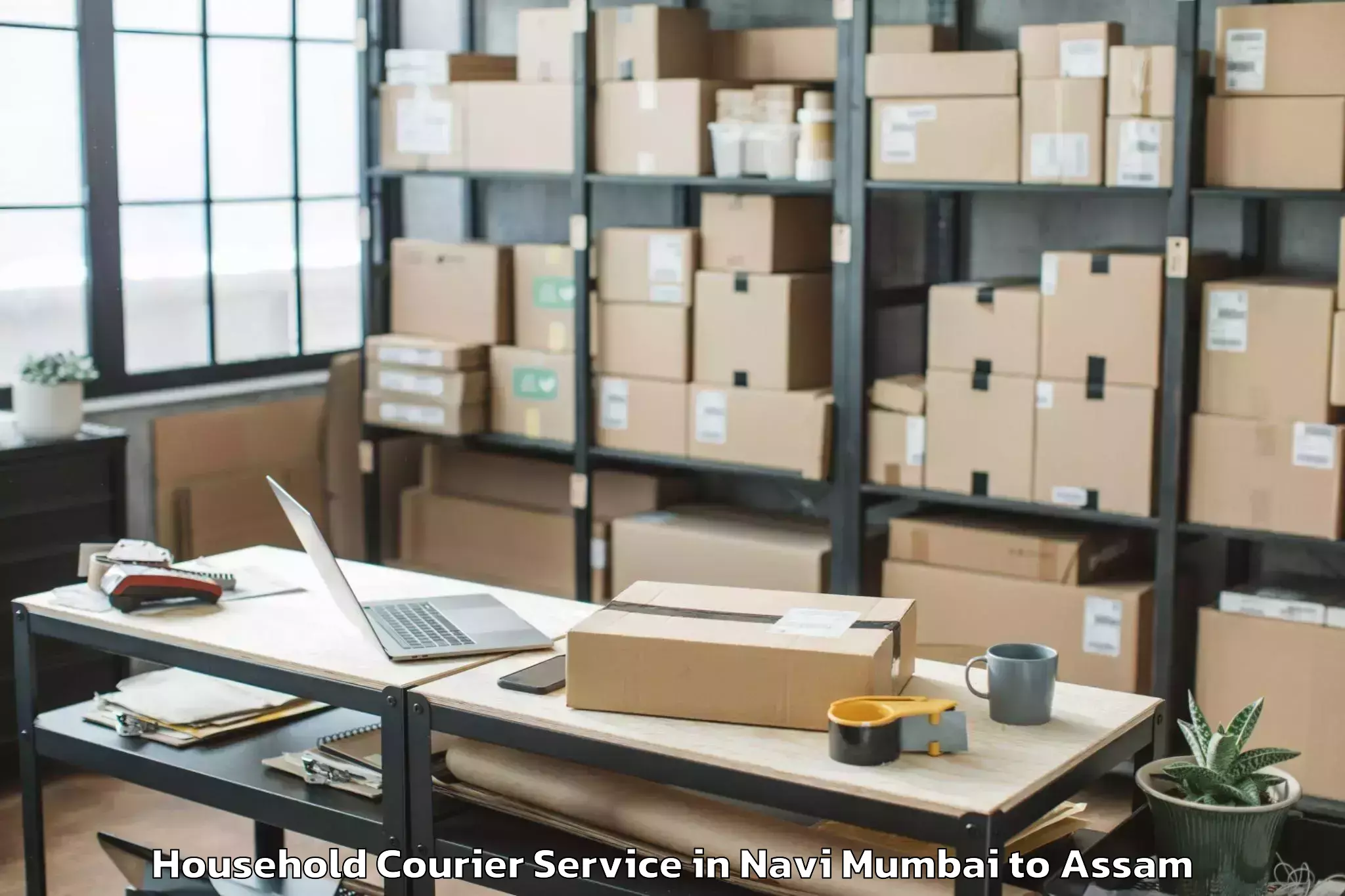 Quality Navi Mumbai to Shivsagar Household Courier